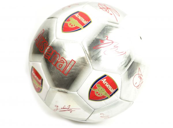 ARSENAL SPECIAL EDITION SIGNATURE FOOTBALL SILVER WHITE AR08291