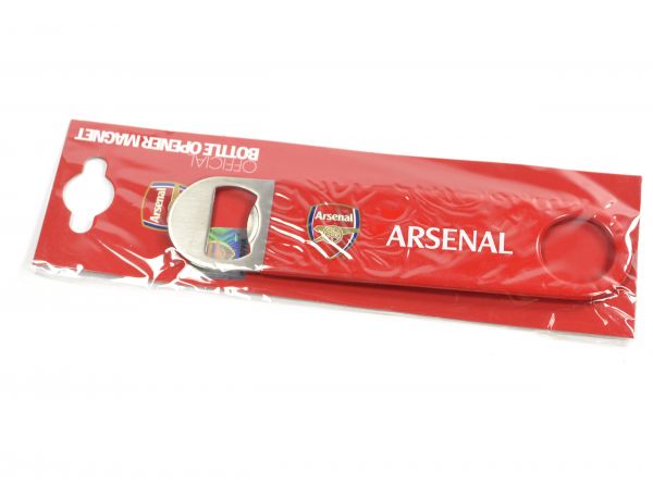 ARSENAL STAINLESS STEEL BOTTLE OPENER FRIDGE MAGNET