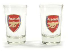 ARSENAL TWO PACK WORD MARK SHOT GLASSES