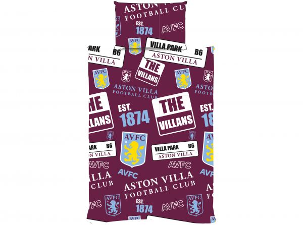 ASTON VILLA FC PATCH SINGLE DUVET