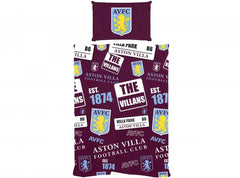 ASTON VILLA FC PATCH SINGLE DUVET