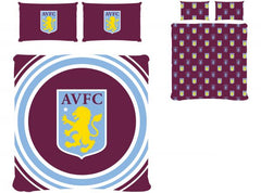 ASTON VILLA FC PULSE DOUBLE REVERSIBLE DUVET