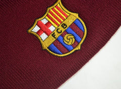 FC BARCELONA KNITTED BEANIE HAT BURGUNDY