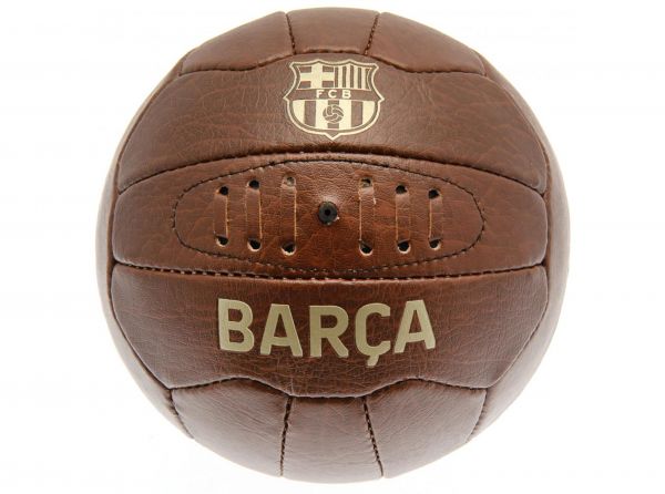 BARCELONA RETRO FAUX LEATHER HERITAGE BALL SIZE 5