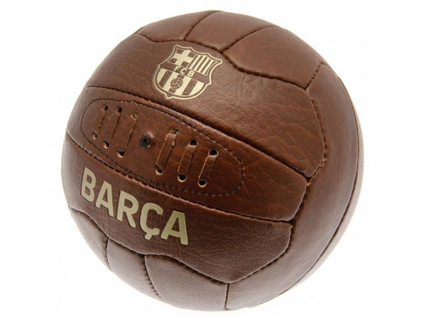 BARCELONA RETRO FAUX LEATHER HERITAGE BALL SIZE 5