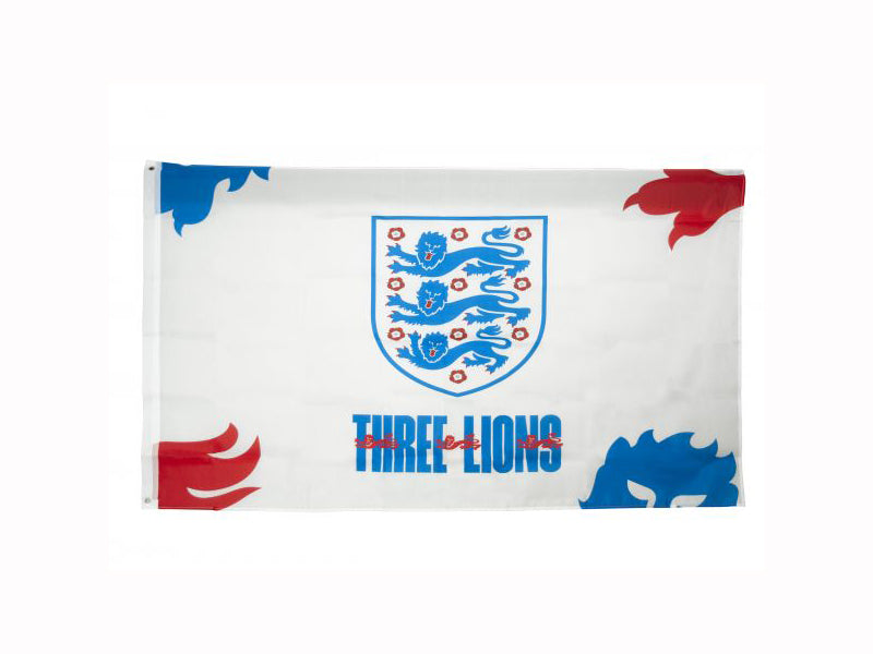 ENGLAND FA THREE LIONS CREST FLAG 5 X 3