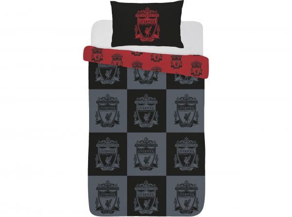 LIVERPOOL CHECKERBOARD SINGLE REVERSIBLE DUVET SET