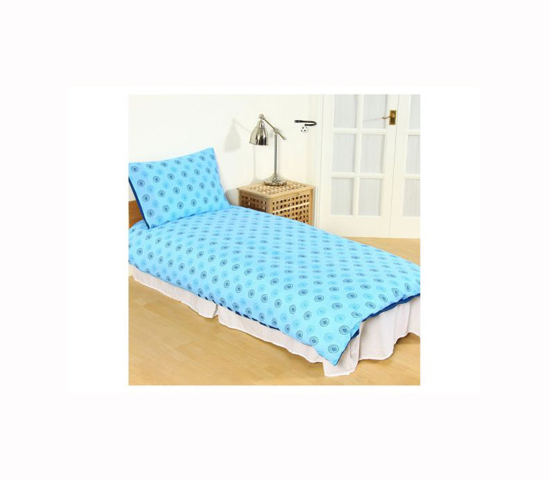 MAN CITY PULSE SINGLE DUVET AND PILLOW CASE SET