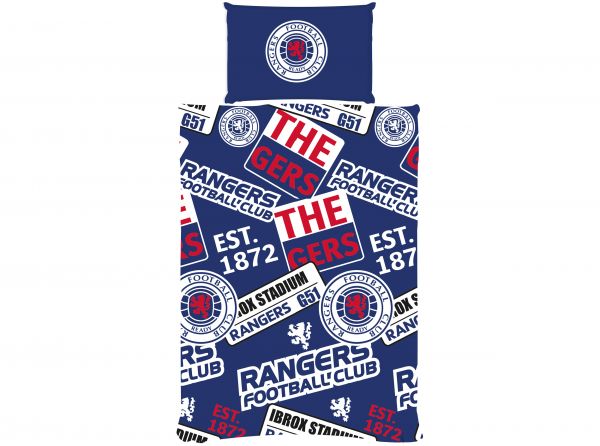 RANGERS FC PATCH SINGLE DUVET