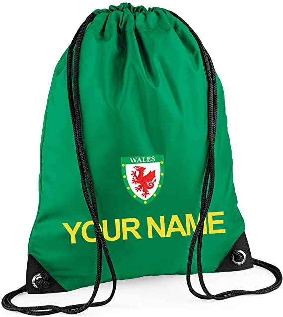 Prospo® Personalised Kids Wales Style Away Football Kit Shirt Shorts Socks and Bag