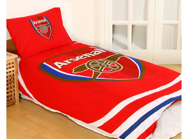 ARSENAL PULSE SINGLE DUVET AND PILLOW CASE SET