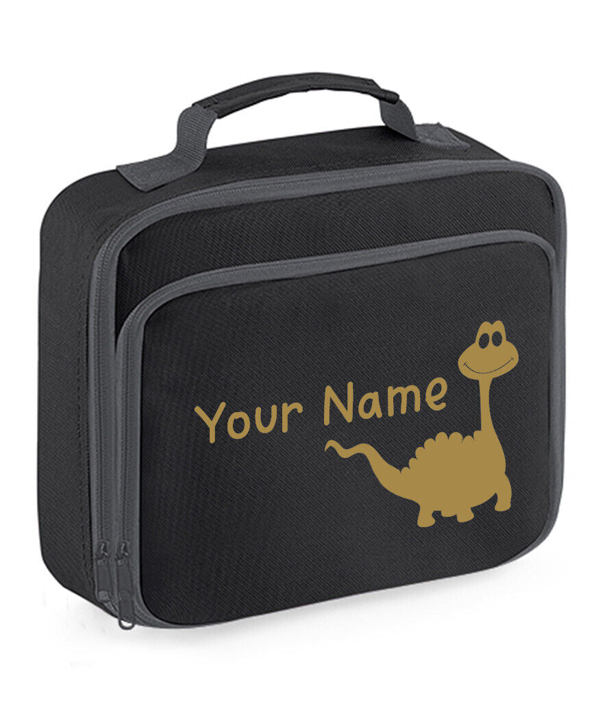 Personalised Lunch Bag Boys Dinosaur School Insulated Childrens Snack Box Gift