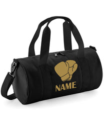 Personalised Boxing Barrel Bag Gloves Kick Boxing Sports Gym Kit Any Name Gift One Size