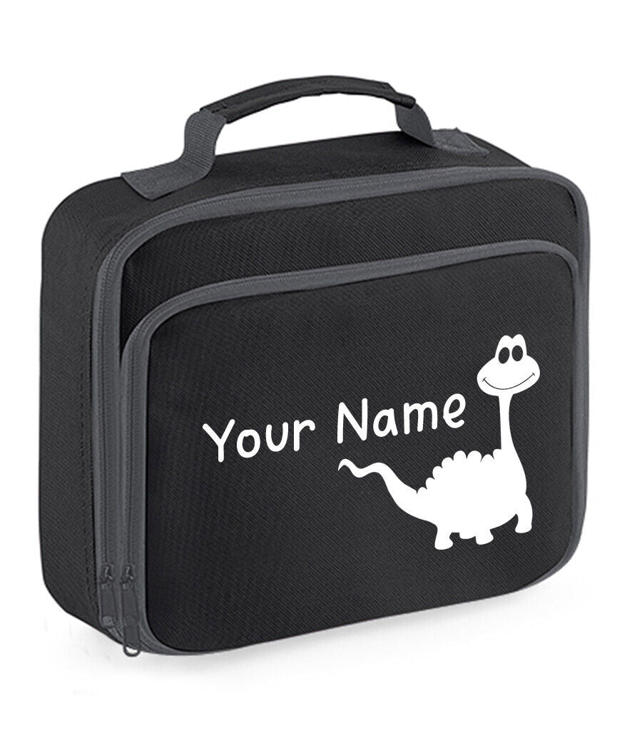 Personalised Lunch Bag Boys Dinosaur School Insulated Childrens Snack Box Gift