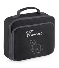 Personalised Unicorn Lunch Box Custom Name School Kids Boys Girls Insulated Bag