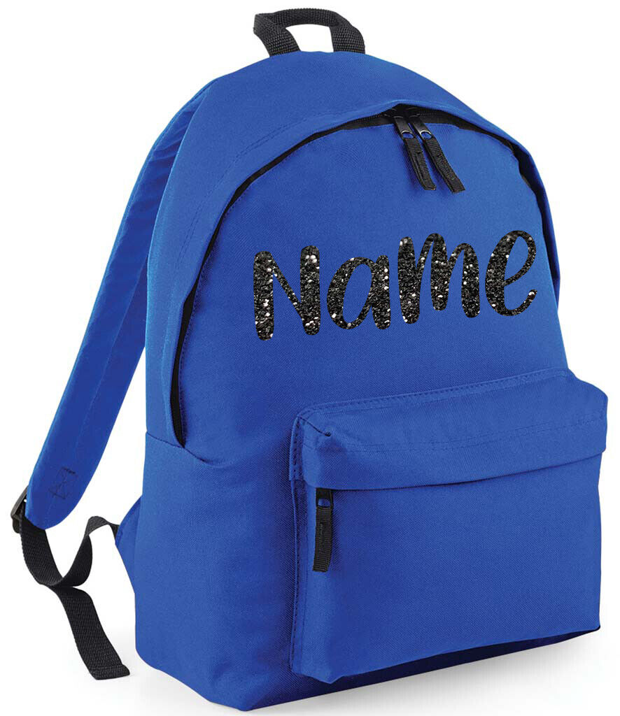 Personalised School Backpack Bag Kids Any Name Text Girls Boys Rucksack PE Kit