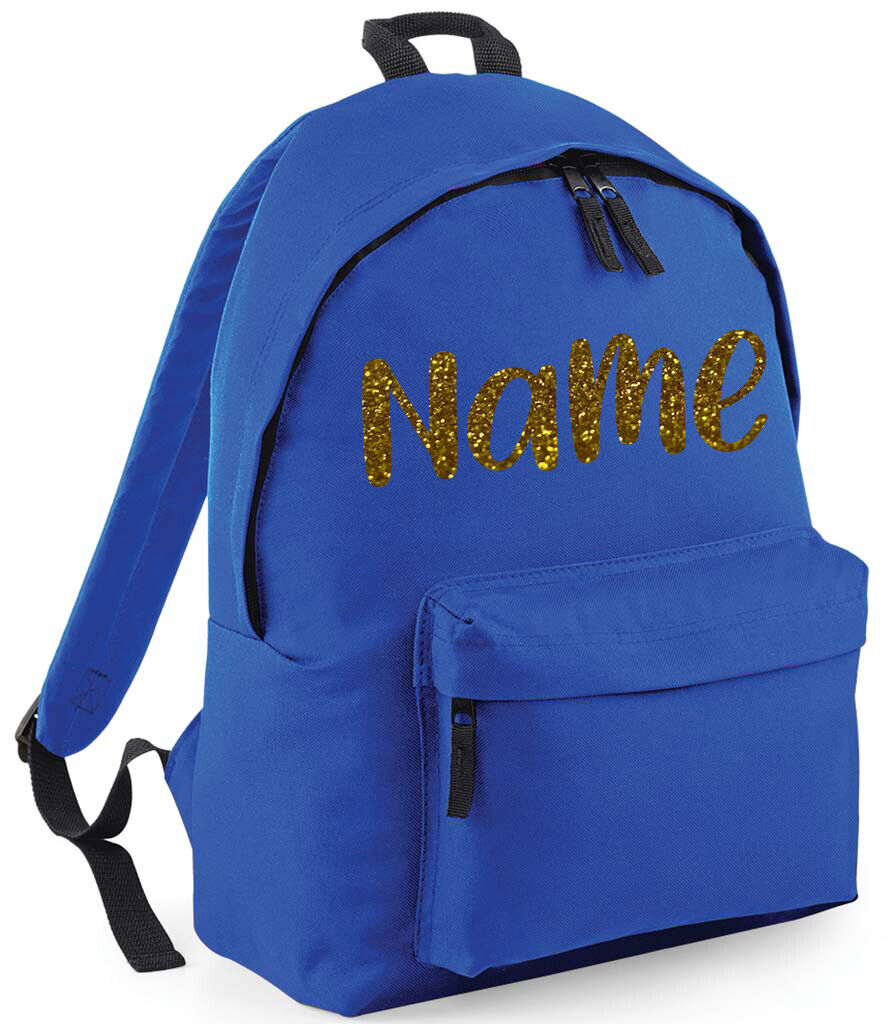 Personalised School Backpack Bag Kids Any Name Text Girls Boys Rucksack PE Kit