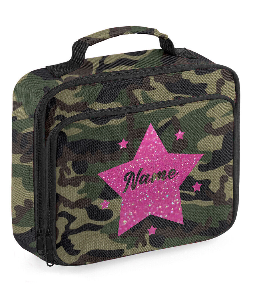 Personalised School Lunch Bag Insulated Snack Box Childrens Star Boys Girls Gift