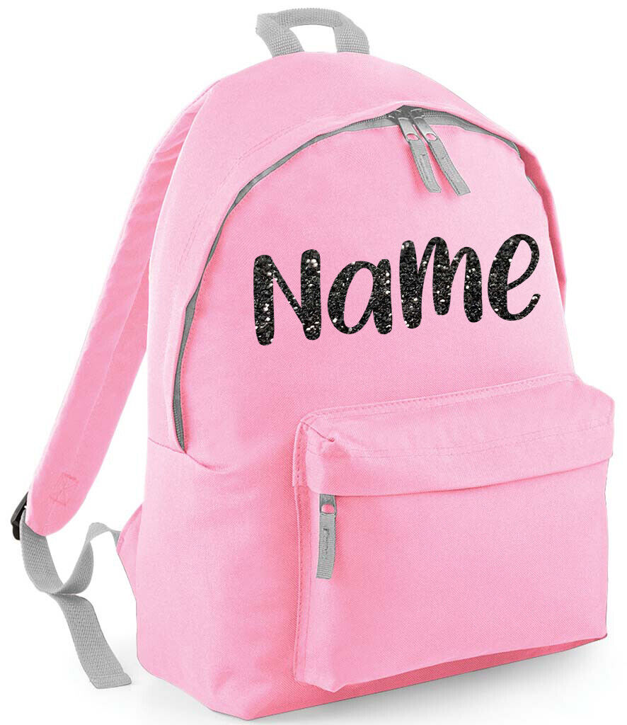 Personalised School Backpack Bag Kids Any Name Text Girls Boys Rucksack PE Kit