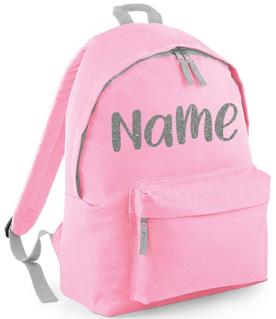 Personalised School Backpack Bag Kids Any Name Text Girls Boys Rucksack PE Kit