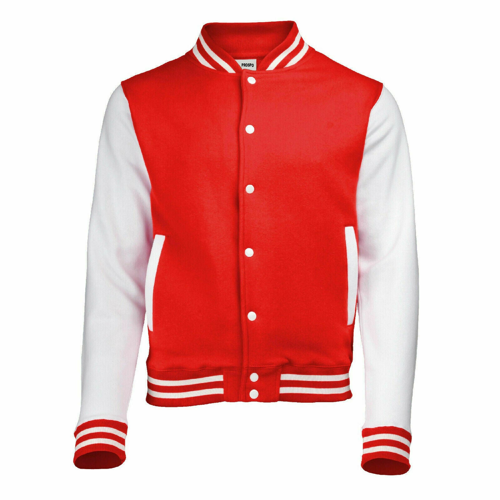 Personalised Printed Varsity Jacket, Baseball College Letterman Unisex Jacket