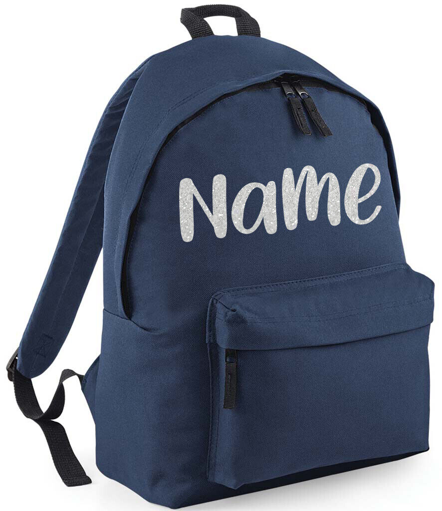 Personalised School Backpack Bag Kids Any Name Text Girls Boys Rucksack PE Kit