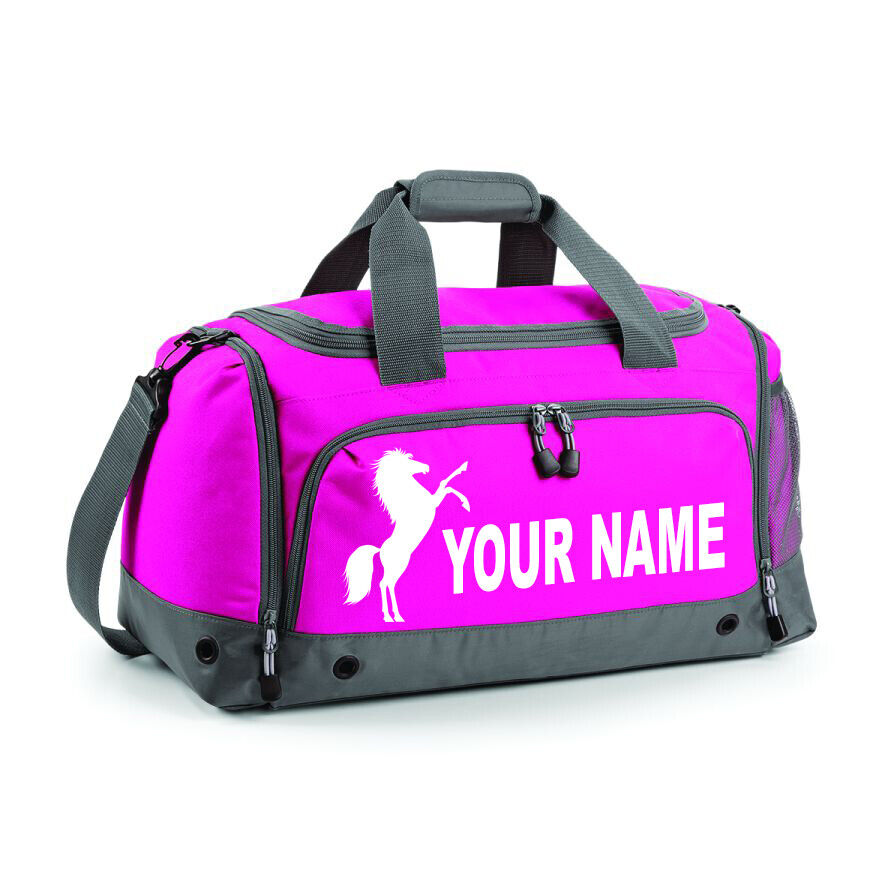 Personalised Sports Horse Jumping Riding Training Holdall Equestrian Kit Bag