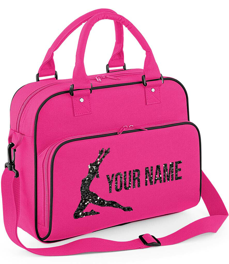 Personalised Dance Bag Girls Gymnastics Glitter Ballet Childrens School Case