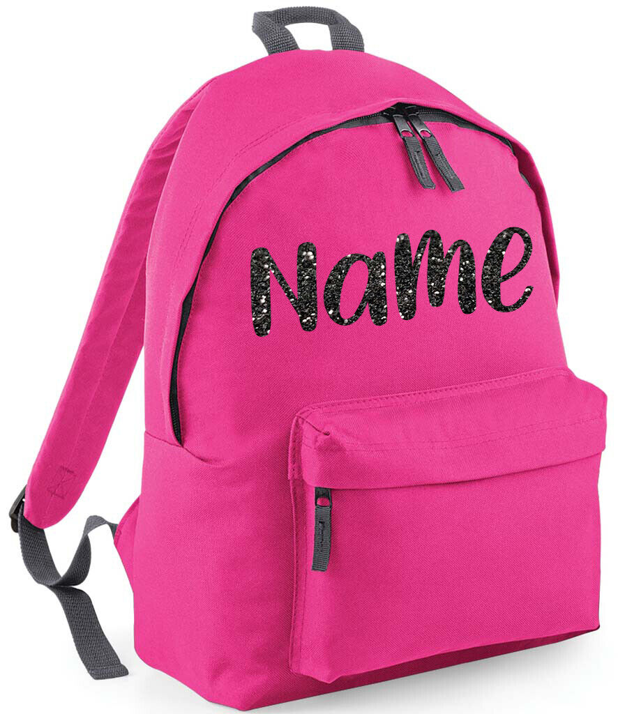 Personalised School Backpack Bag Kids Any Name Text Girls Boys Rucksack PE Kit