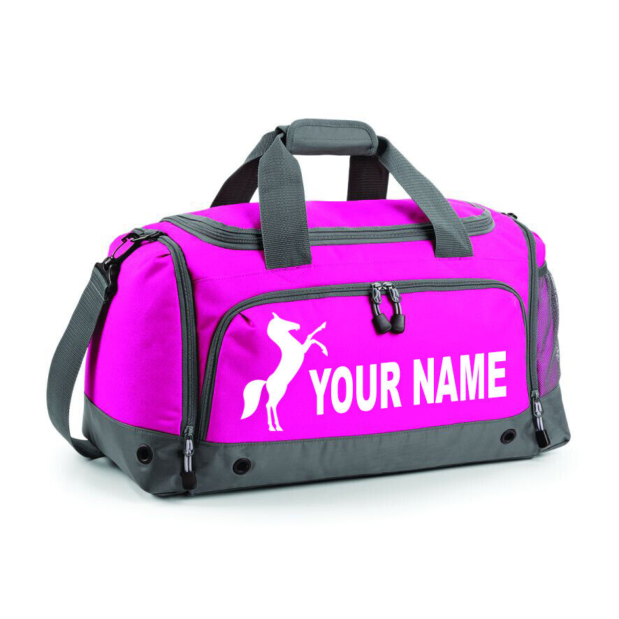 Personalised Sports Horse Jumping Riding Training Holdall Equestrian Kit Bag