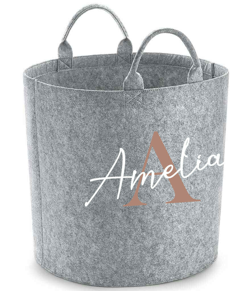 Personalised Name Storage Tub - Customised Toy Bag Basket Box Kids Childrens