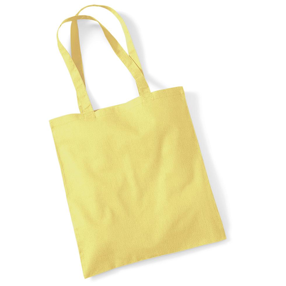 Shopping Bag Bright tote Long Handle Bag For Life 100% Cotton Canvas Printable