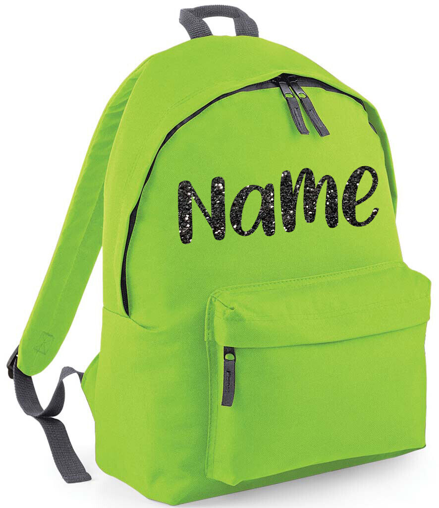 Personalised School Backpack Bag Kids Any Name Text Girls Boys Rucksack PE Kit