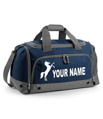 Personalised Sports Horse Jumping Riding Training Holdall Equestrian Kit Bag