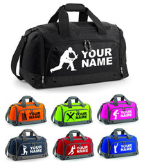 Personalised Cricket Holdall with Your Name or club Kids Boys Mens Kit Bag Bag