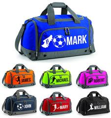 Personalised Football Holdall with Your Name or club Kids Boys Mens Kit Bag Bag