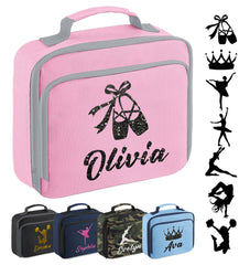 PROSPO Girls Personalised Glitter Gymnastics Ballet Dance Kids School Lunch Bag