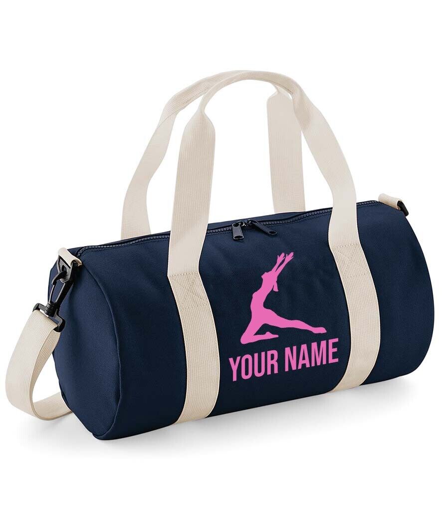 Personalised Girls Gymnastics Dance Ballet Uniform School Gym Kit Kids Bag Gift