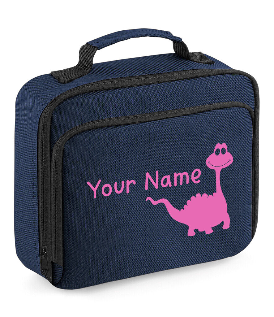 Personalised Lunch Bag Boys Dinosaur School Insulated Childrens Snack Box Gift