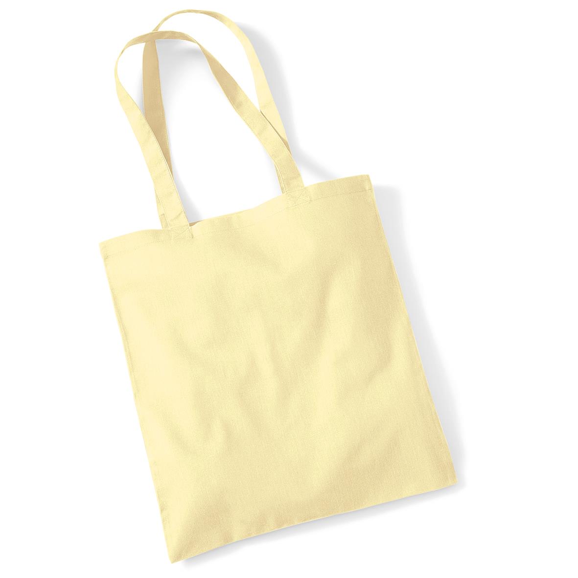 Shopping Bag Bright tote Long Handle Bag For Life 100% Cotton Canvas Printable