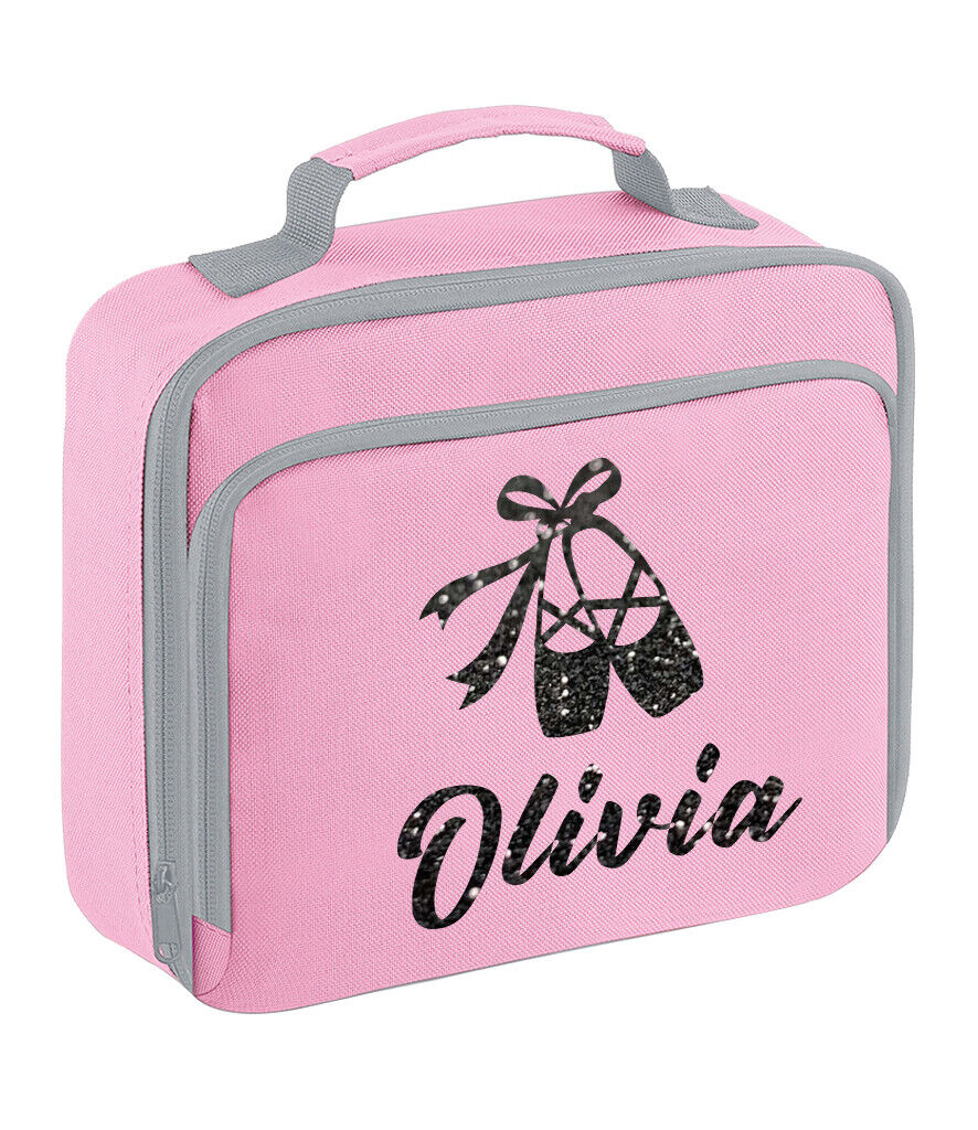 PROSPO Girls Personalised Glitter Gymnastics Ballet Dance Kids School Lunch Bag