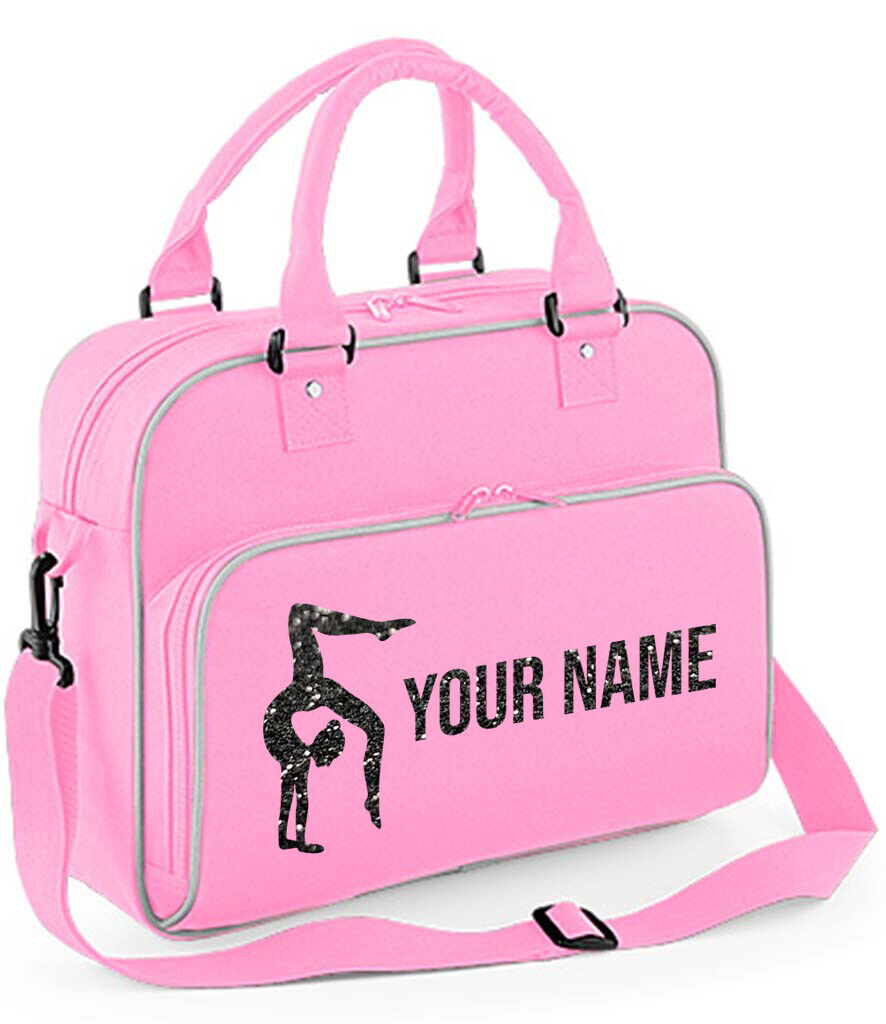 Personalised Dance Bag Girls Gymnastics Glitter Ballet Childrens School Case