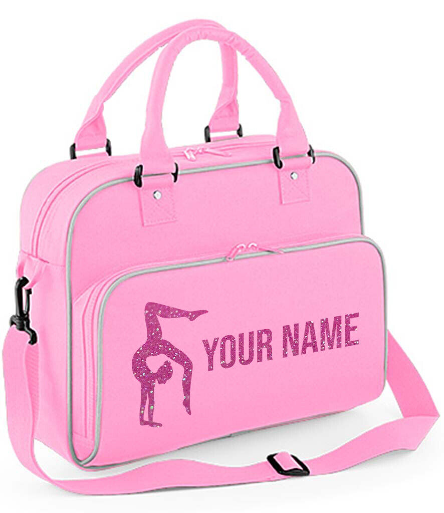 Personalised Dance Bag Girls Gymnastics Glitter Ballet Childrens School Case