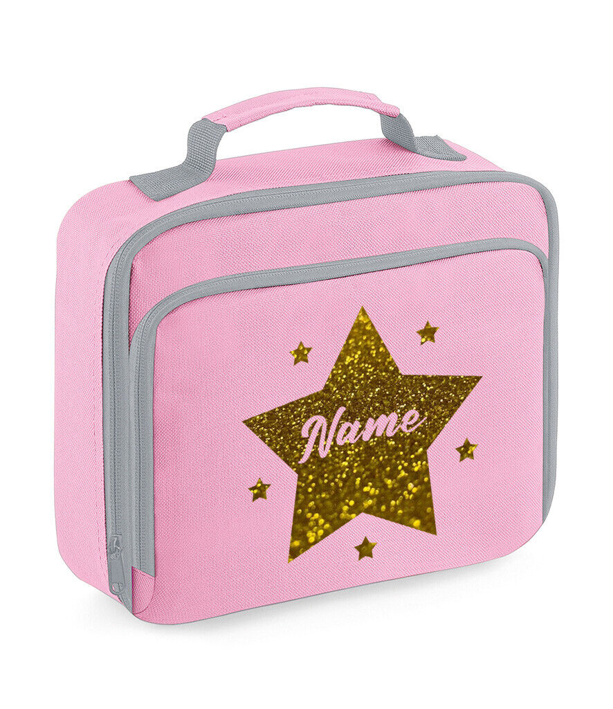 Personalised School Lunch Bag Insulated Snack Box Childrens Star Boys Girls Gift