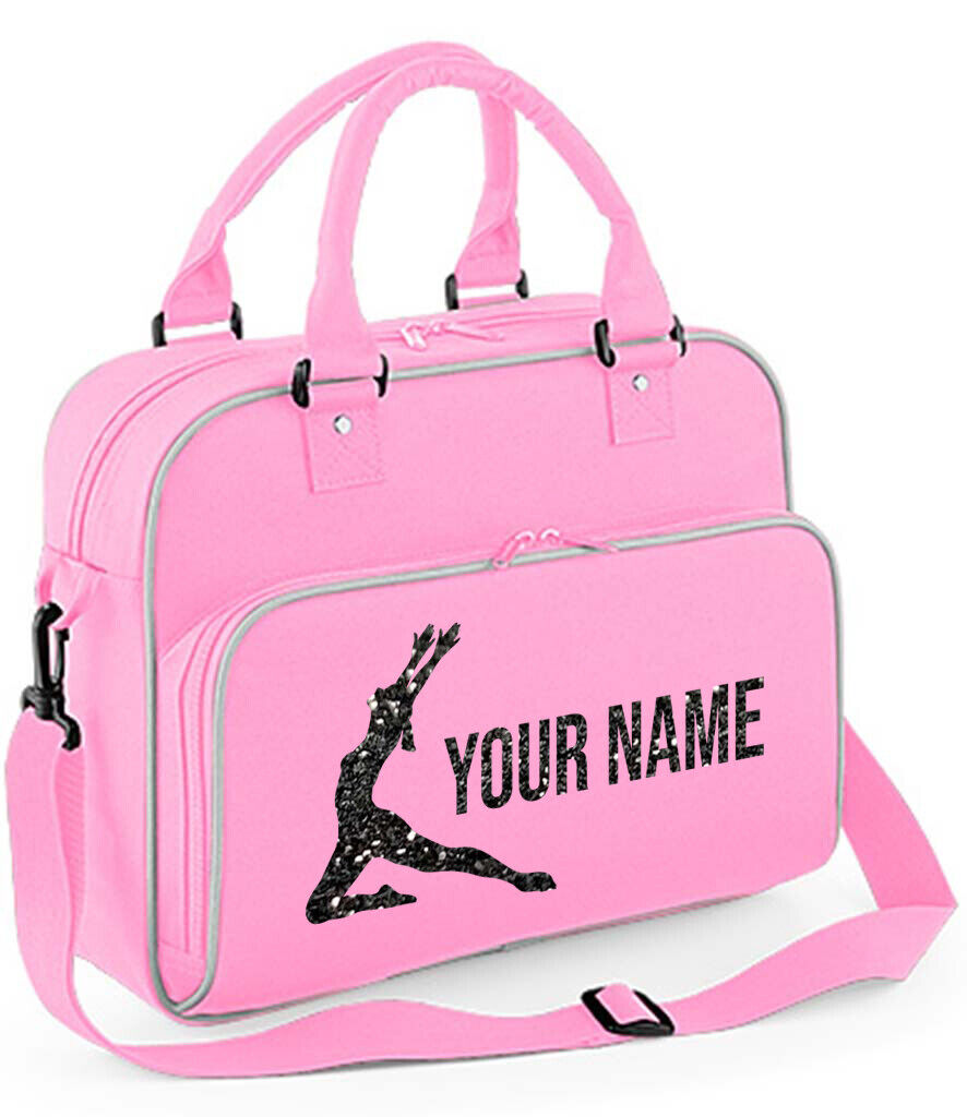 Personalised Dance Bag Girls Gymnastics Glitter Ballet Childrens School Case