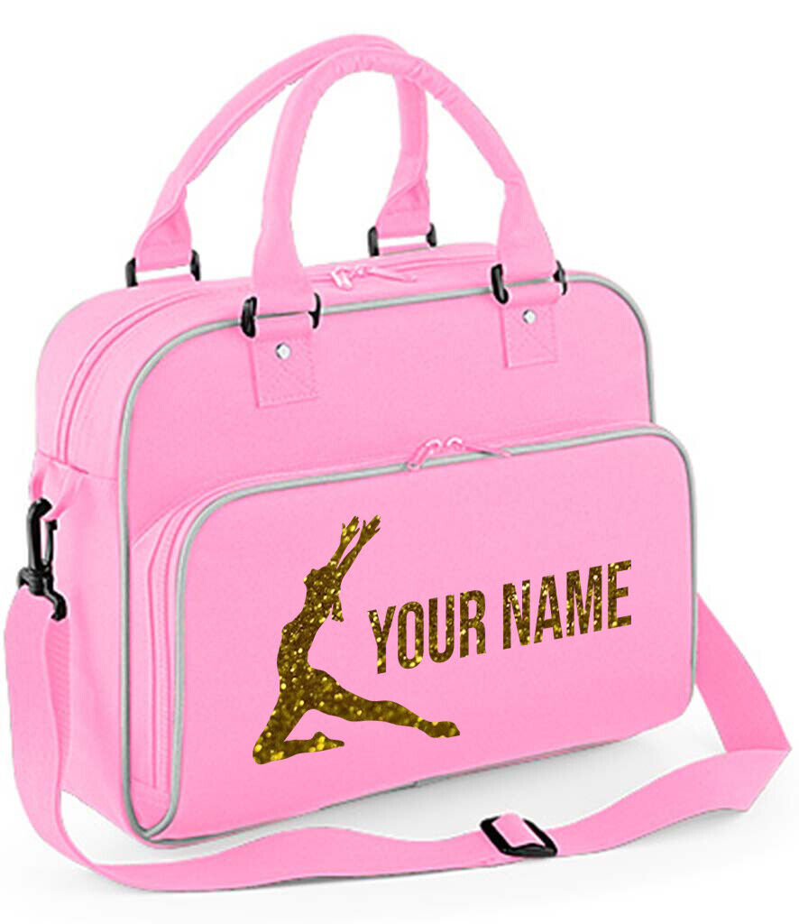 Personalised Dance Bag Girls Gymnastics Glitter Ballet Childrens School Case