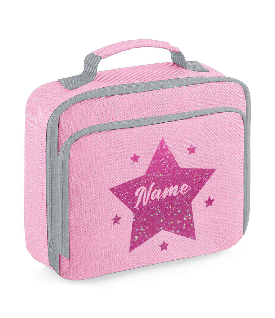 Personalised School Lunch Bag Insulated Snack Box Childrens Star Boys Girls Gift