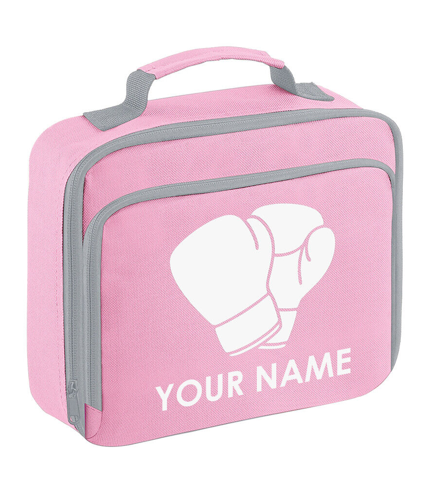 Personalised School Lunch Bag Boxing Insulated Snack Box Boys Girls Kids Gift