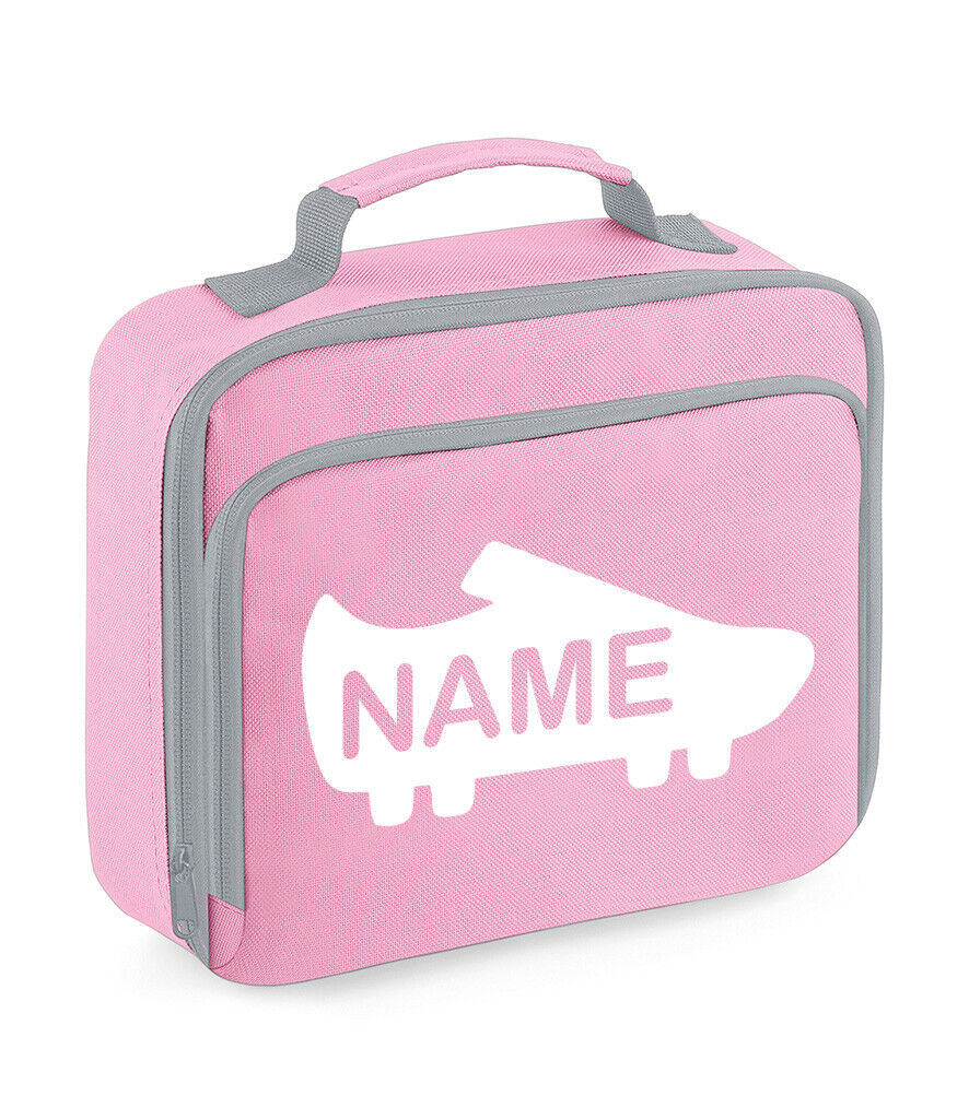 Personalised School Lunch Bag Football Insulated Snack Box Boys Girls Kids Gift