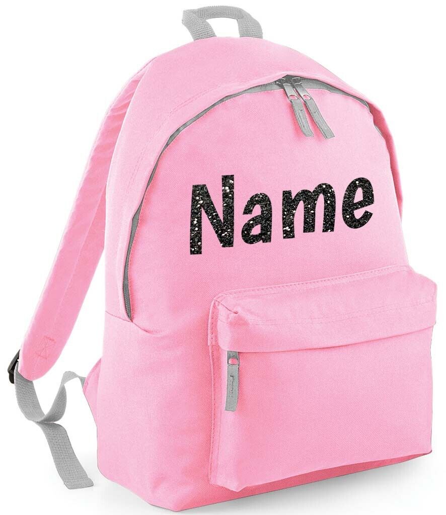 Personalised School Backpack Bag Kids Any Name Text Girls Boys Rucksack PE Kit